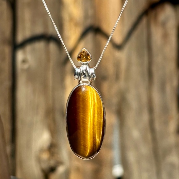 Robin's Nest Jewels Jewelry - Tiger Eye & Citrine Necklace